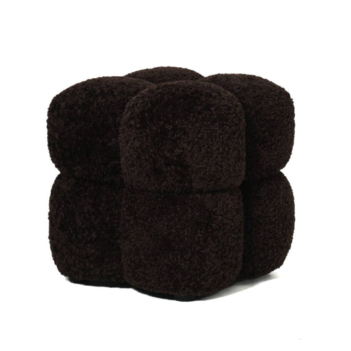 Poef Teddy Polyester Bruin-Poefs-PTMD