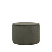 Poef Tibo Army Ribcord 55 cm Rond 55x55x40 cm-Poefs-LABEL51