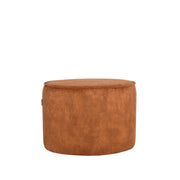 Poef Tibo Oker Velours 55 cm Rond 55x55x40 cm-Poefs-LABEL51