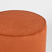Poef Tibo Rust Ribcord 55 cm Rond 55x55x40 cm-Poefs-LABEL51