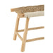 Poef Waverly Teakhout Naturel/Wit 38 cm 38x60x45 cm-Poefs-J-Line