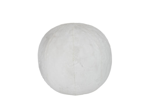 Poef Wit Acryl Opblaasbaar 50 cm 50x40x15 cm-Poefs-J-Line