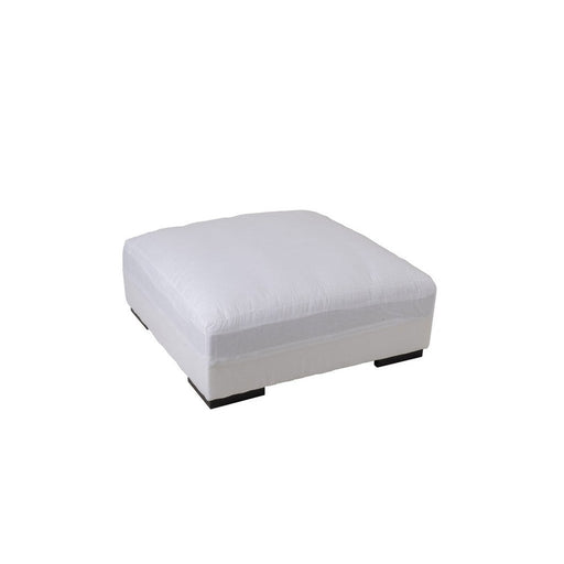 Poef Wit Linnen Monaco Exclusive 104 cm-Poefen-J-Line