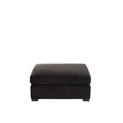 Poef Zwart Velvet Ottoman 100 cm 100x113x60 cm-Poefs-J-Line