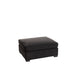 Poef Zwart Velvet Ottoman 100 cm-Poefen-J-Line