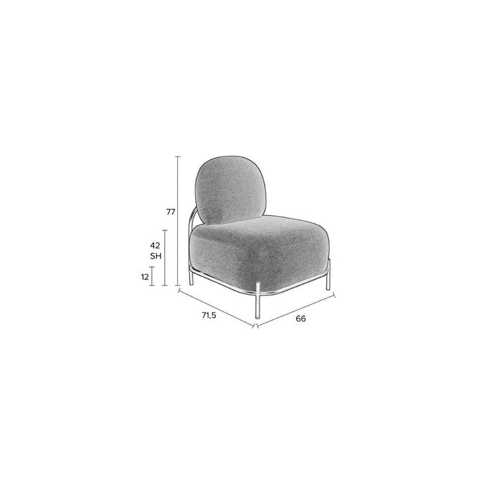 Polly Fauteuil Grijs-Fauteuils-Creating Home