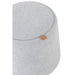 Pouf | Bijzettafel Rond Textiel | Hout Light Grey-Poefs-J-Line