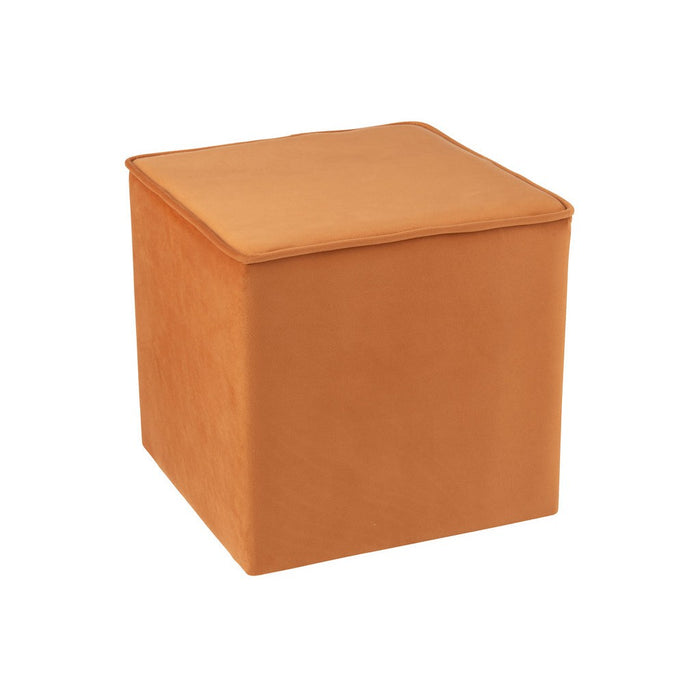 Pouf Kubus Velvet Ochre-Poefs-J-Line