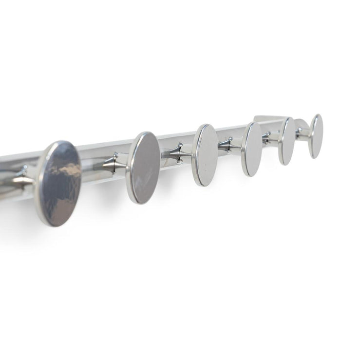 RETRO 6 Wandkapstok - Groovy Chrome Spinder Design-Kapstokken-Spinder