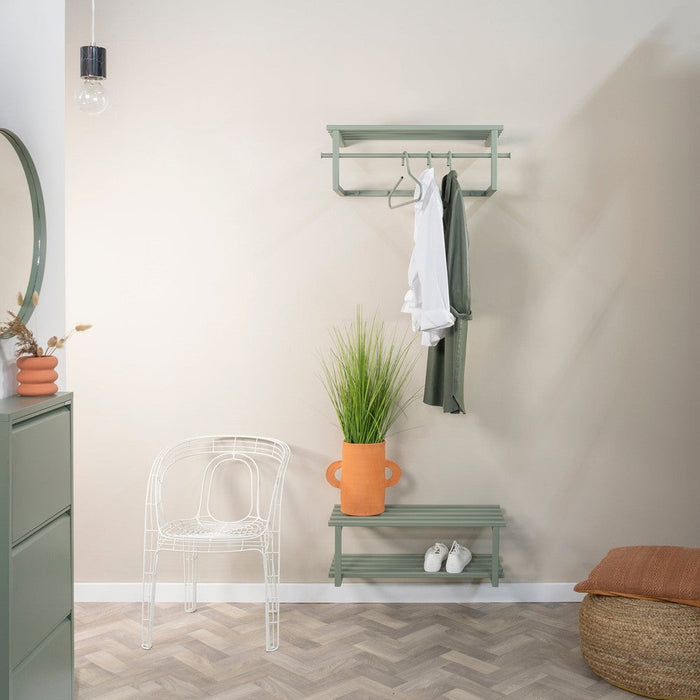 RIZZOLI / MARCO Schoenenrek - Groen | Staal | 24x71x26 Spinder Design-Schoenenrekken-Spinder