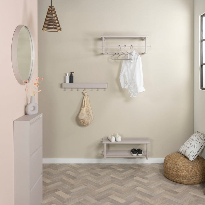 RIZZOLI / MARCO Schoenenrek | Silky Taupe | Staal | 24x71x26 Spinder Design-Schoenenrekken-Spinder