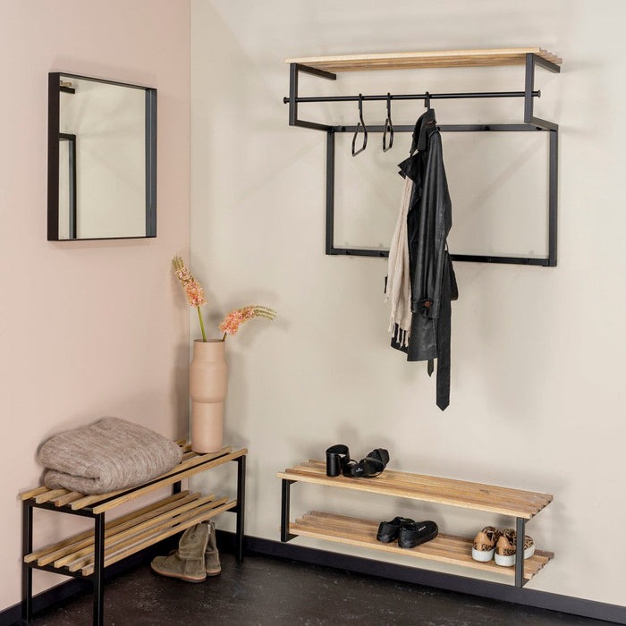 RIZZOLI / MARCO XL (100 cm) Schoenenrek - Zwart / Eiken Spinder Design-Schoenenrekken-Spinder