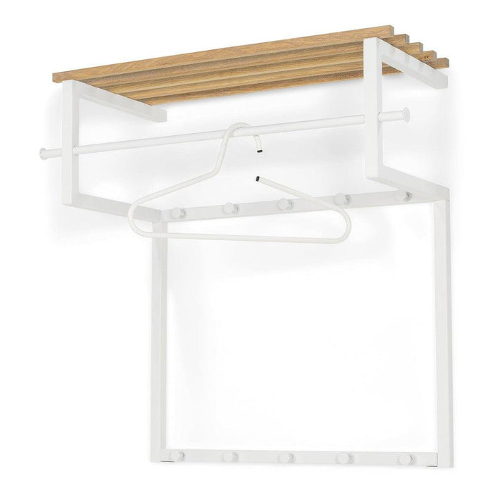 RIZZOLI Wandkapstok - Wit / Eiken Spinder Design-Kapstokken-Spinder