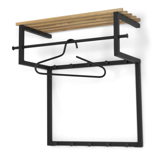 RIZZOLI Wandkapstok - Zwart / Eiken Spinder Design-Kapstokken-Spinder