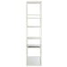 Rack 5 Shelves Metaal | Glass Wit-Vakkenkasten-J-Line