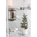 Rack 5 Shelves Metaal | Glass Wit-Vakkenkasten-J-Line