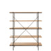 Rack 5 Shelves Wood/Metal Natural-Vakkenkasten-J-Line