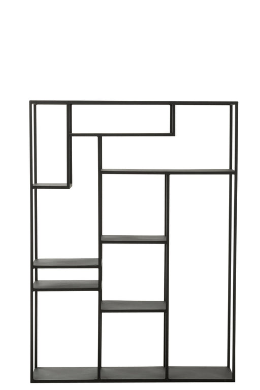 Rack Irregular Shelf Metal Black-Vakkenkasten-J-Line