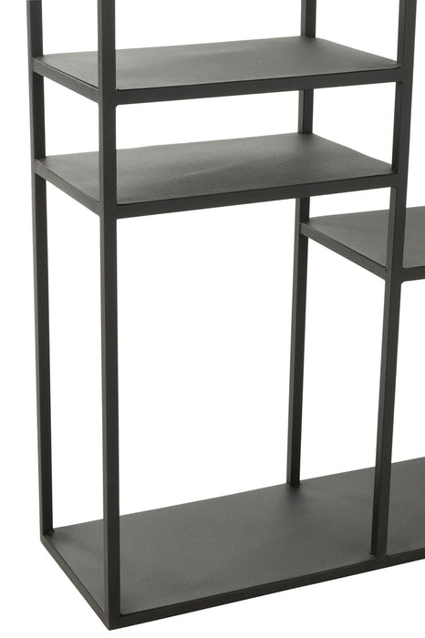 Rack Irregular Shelf Metal Black-Vakkenkasten-J-Line