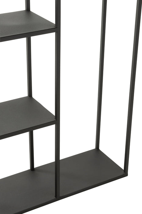 Rack Irregular Shelf Metal Black-Vakkenkasten-J-Line