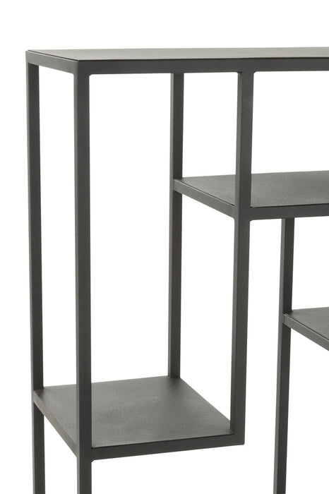 Rack Irregular Shelf Metal Black-Vakkenkasten-J-Line