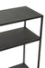 Rack Low Irregular Levels Metal Black-Vakkenkasten-J-Line