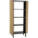 Rack Molly Exotic Hout | Rattan Zwart-Vakkenkasten-J-Line