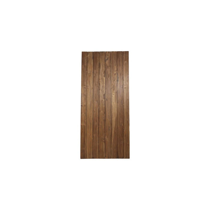 Rechthoekig tuintafelblad - 220x100x4 - Naturel - Teak-Rechthoekige tafelbladen-HSM Collection