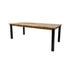 Rechthoekige eettafel Atlanta - 180x90x78 - Naturel/zwart - Teak/metaal-Eettafels-HSM Collection