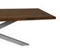 Rechthoekige tafel tuin - 180x90x76 - Naturel/wit - Teak/metaal-Eettafels-HSM Collection