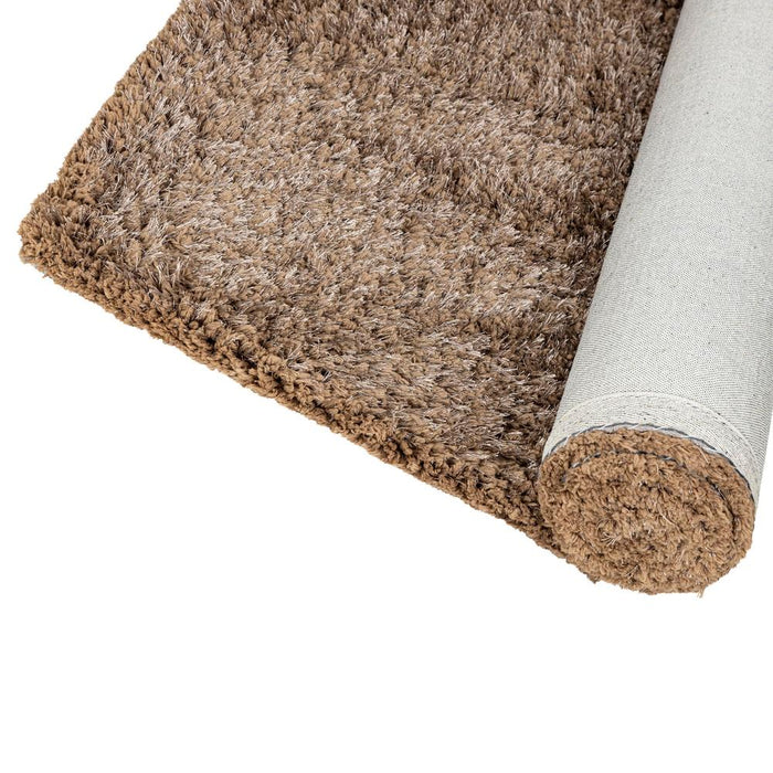 Rechthoekige vloerkleden Vloerkleed Jups Bruin Stof Handwoven Tapijt S-Rechthoekige vloerkleden-PTMD