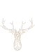 Reindeer Head Wall Led Lights Warm White Metal White-Wandlampen-J-Line