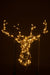 Reindeer Head Wall Led Lights Warm White Metal White-Wandlampen-J-Line