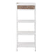 Rek 1 lade+3 legplanken metaal wit-Vakkenkasten-J-Line