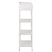 Rek 1 lade+3 legplanken metaal wit-Vakkenkasten-J-Line