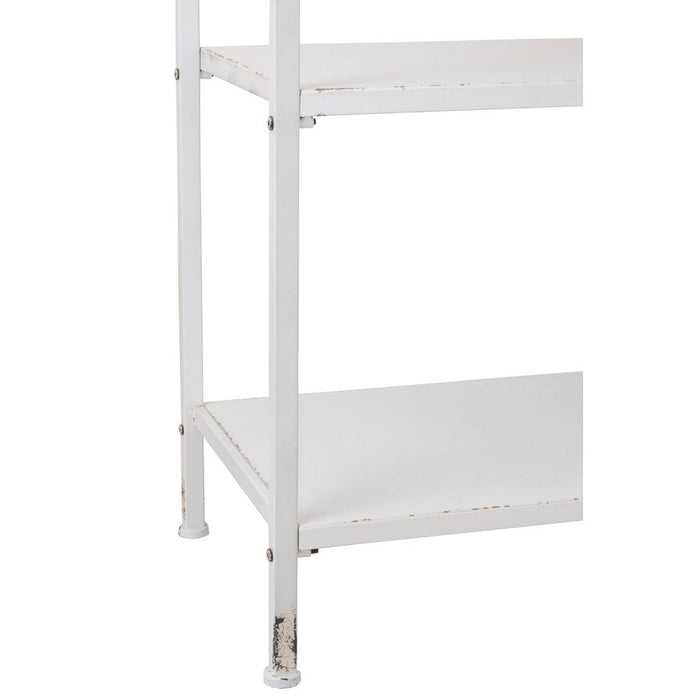 Rek 1 lade+3 legplanken metaal wit-Vakkenkasten-J-Line