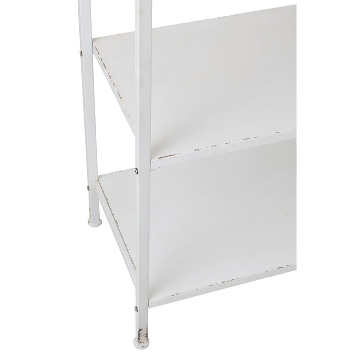 Rek 1 lade+3 legplanken metaal wit-Vakkenkasten-J-Line