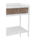 Rek 1 lade+3 legplanken metaal wit-Vakkenkasten-J-Line