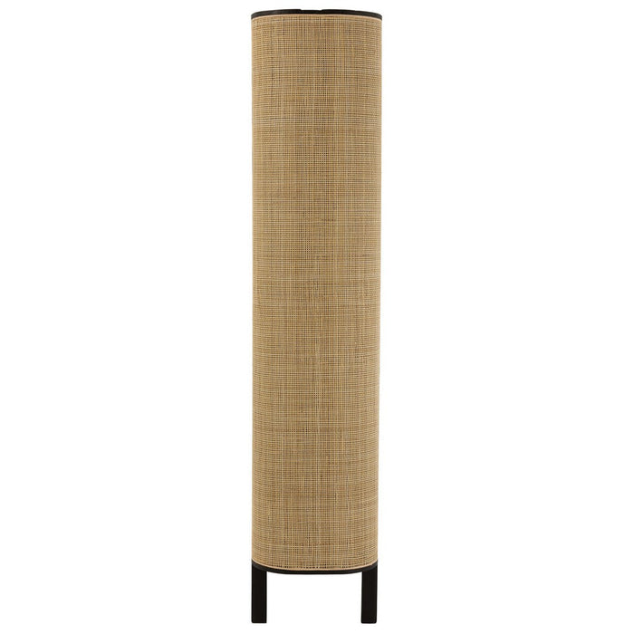 Rek Molly exotiek hout/rotan zwart-Vakkenkasten-J-Line