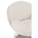 Relax Fauteuil + hocker Lay Metaal | Plywood Cream | Silver-Fauteuils-J-Line