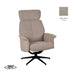 Relaxfauteuil Verdal 77x79x109 cm Suede Taupe-Fauteuils-LABEL51