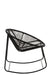 Rocking Chair Pam Metal/Plastic Black-Fauteuils-J-Line