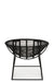 Rocking Chair Pam Metal/Plastic Black-Fauteuils-J-Line