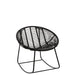 Rocking Chair Pam Metal/Plastic Black-Fauteuils-J-Line