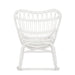 Rocking Stoel Rotan Wit 70x110x97 cm-Eetkamerstoelen-J-Line
