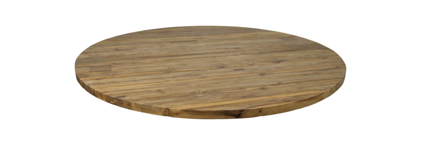 Rond tafelblad - ø150x4 - Naturel - Teak-Ronde tafelbladen-HSM Collection