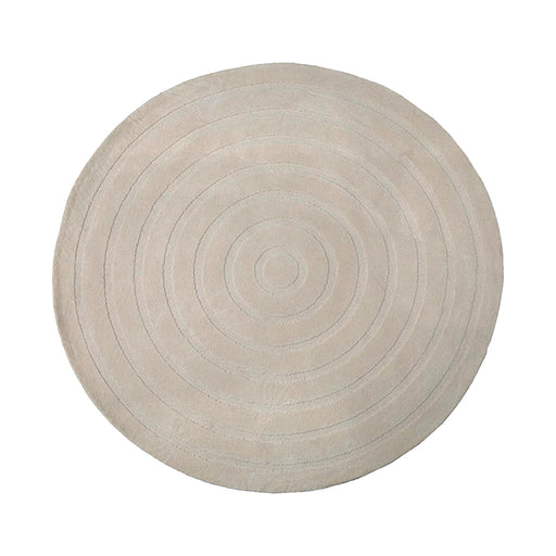 Rond vloerkleed 150x150 Agra Polyester Beige-Ronde vloerkleden-LABEL51