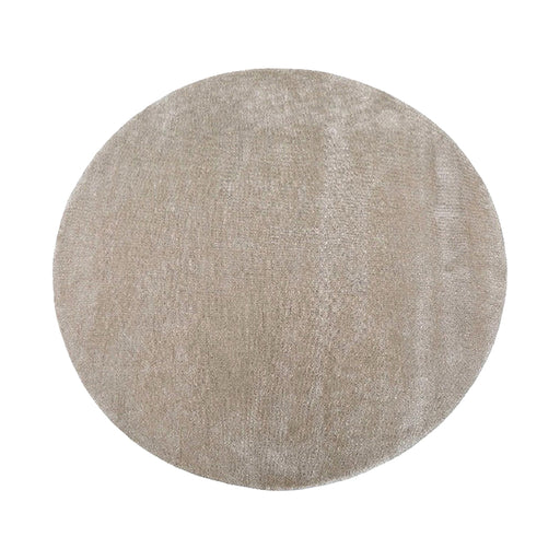 Rond vloerkleed 150x150 Mila Polyester Beige-Ronde vloerkleden-LABEL51