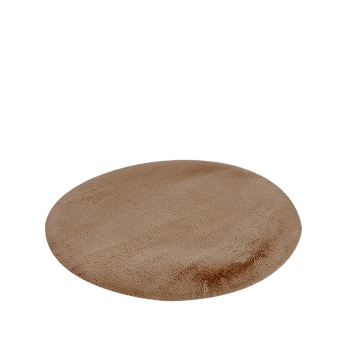 Rond vloerkleed 200x200 Indy Polyester Chocolate-Ronde vloerkleden-LABEL51