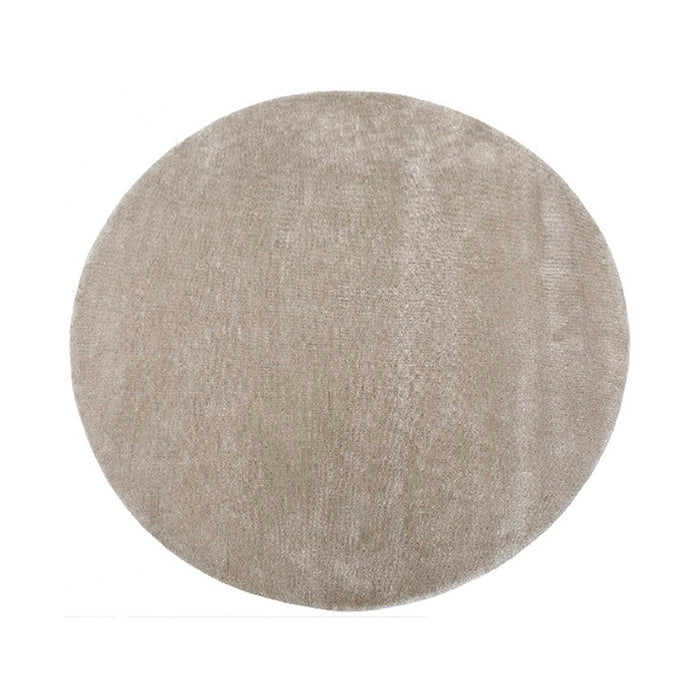 Rond vloerkleed 200x200 Mila Polyester Beige-Ronde vloerkleden-LABEL51